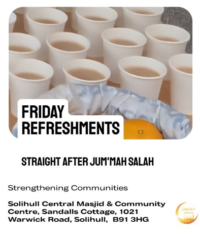 Friday refreshments poster