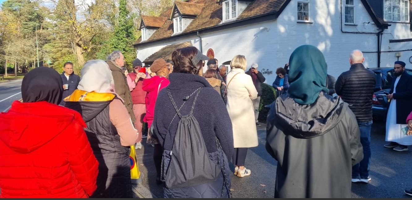 Community members taking part in Solihull Inter-Faith Walk